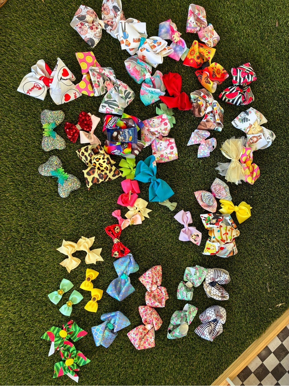 Girls Hair Bows - Colorful Mix